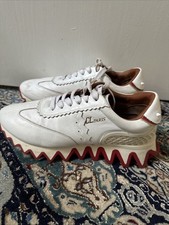 Loubotin Trainers Men's EU43 LOUBISHARK White Leather Sneakers