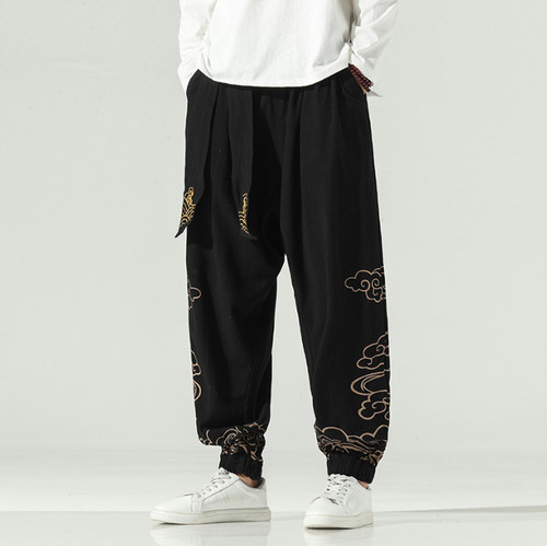 Men chinese style floral - men's,