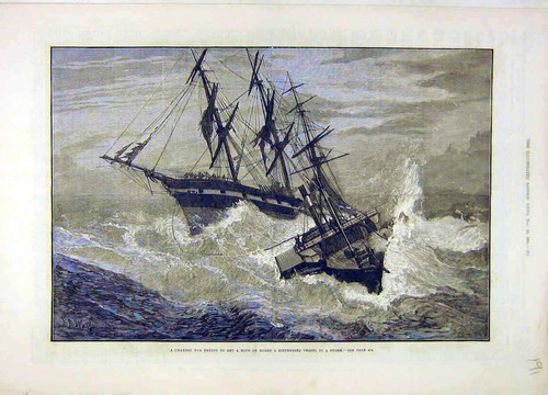 Original old antique print - original,