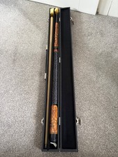2 Piece X Rated Halloween Pumpkin Snooker Pool Cue in Triangle Hard Travel Case