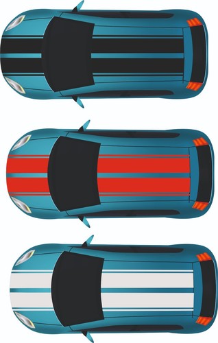 Car racing vinyl stripes - car,