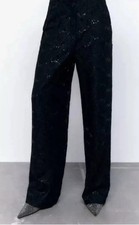 ZARA BLACK SEQUINNED LACE