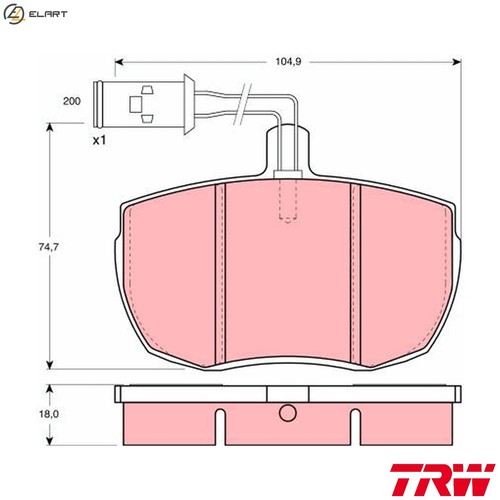 Brake pad set disc - brake,