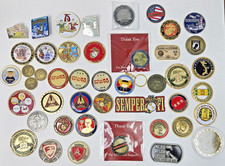 40 Challenge Coin Lot USMC