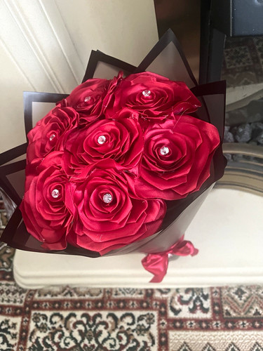 Artificial red rose - artificial,