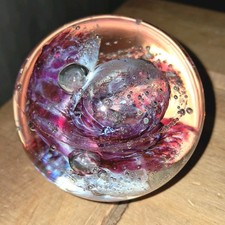 Selkirk Glass Paperweight Signed & Dated 1991 Vgc