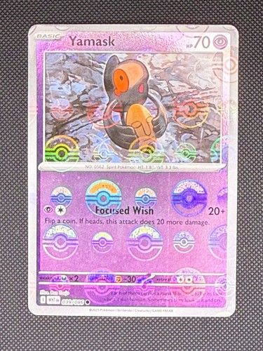 Yamask common poke ball - common,
