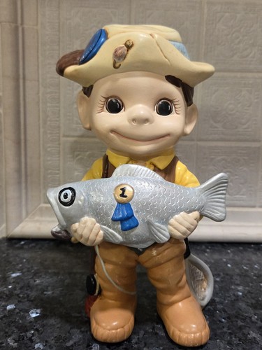 Vintage 1970s smiley fisherman - vintage~1970s,