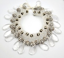Lucite Rhinestone Collar