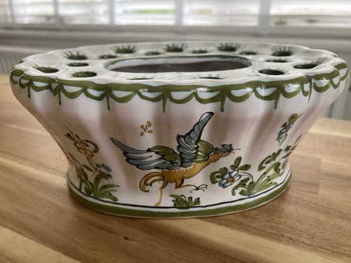 Pretty french rose vase - french,