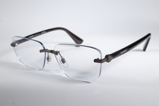 Burberry Eyeglasses B 1392 Unisex Grey 1316 Rimless Metal Glasses Frames 58 mm