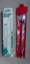 VINTAGE Technical Drawing LINEX RR1000 Rolling Ruler & JAKAR Beam Compass