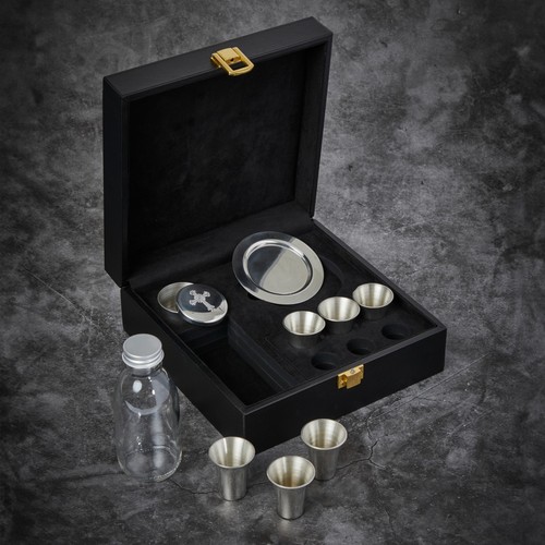 Pewter communion set delux - communion,
