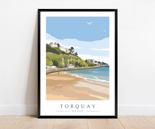Torquay travel poster - torquay, |