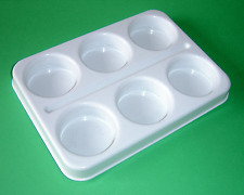 6  DEEP WELL ART PAINT PALETTE ARTIST PAINTING MIXING TRAY BLOCKS POWDER POSTER