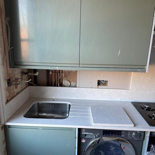 White onyx kitchen worktop - white,