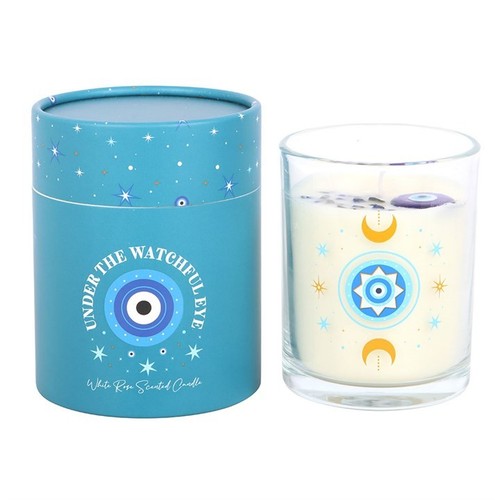 White rose candle - rose,