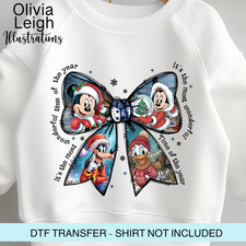 Christmas Disney Dtf Heat Transfer, Iron On, Womens, Childrens Clothing
