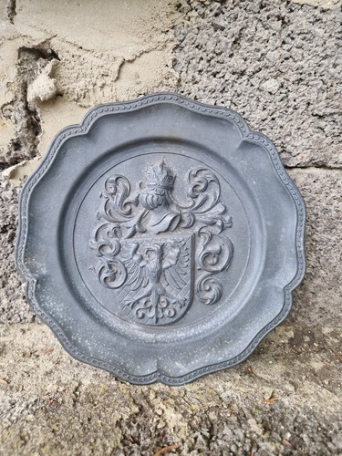 Vintage spanish pewter wall - spanish,