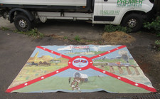 VINTAGE CONFEDERATE ARMY TENNESSEE REBELS BANNER HAND PAINTED TRAIN WAGON HORSE