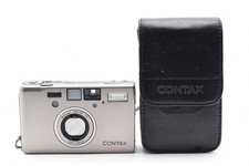 Double Teeth [ N MINT w/ Case ] Contax T3 Titan Silver Point & Shoot From JAPAN