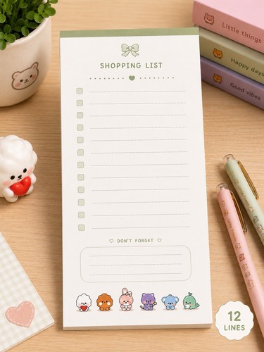 Cute magnetic shopping list - cute,