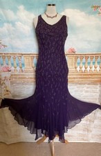 Evening Dress 10 12 Purple