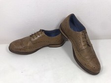 Next Signature Tan Leather Oxford Wing Tip Brogues Cushioned Office Tan Shoes 5