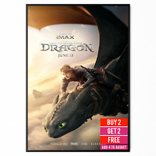 How to Train Your Dragon 2025 Movie Poster Print A5 A4 A3 Official Poster