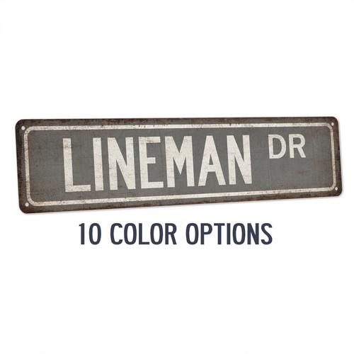 Lineman street sign electrical - street,