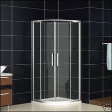 900x900mm Quadrant Shower Enclosure Corner Cubicle Door And Stone Tray Chrome