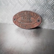RAILWAY PLATE   OLD RAILWAY