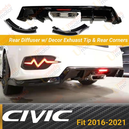 Rear bumper spoiler diffuser - spoiler,