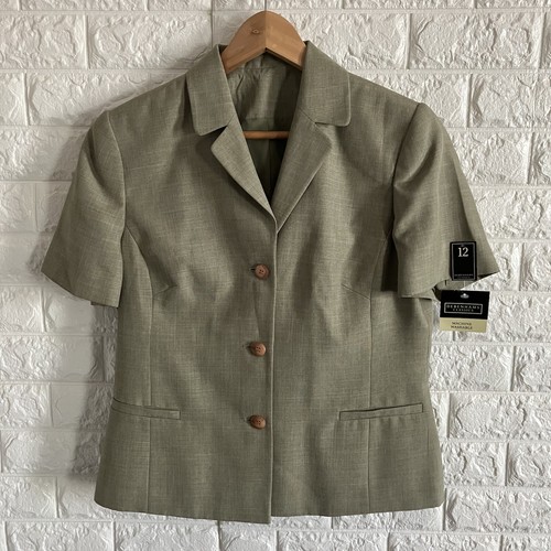 Womens green blazer work - blazer,