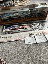 FRANKLIN MINT THE PETERBILT 379 WITH THE BIG RIG TRAILER BOXES AND DISPLAY CASE!