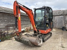 Kubota KX019-4 (2021) 1.9 Tonne Excavator w/Cab, 5 Buckets + Land rake. Exc VAT