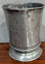 Half pint pewter - half,