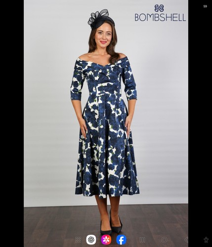Bombshell london georgia navy - bombshell,