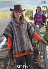 Sirdar 9401 Child Lady Poncho