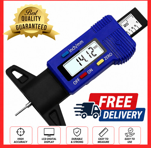 Digital tyre depth gauge - tyre, tread