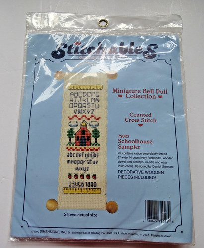 Stitchable schoolhouse sampler - schoolhouse,
