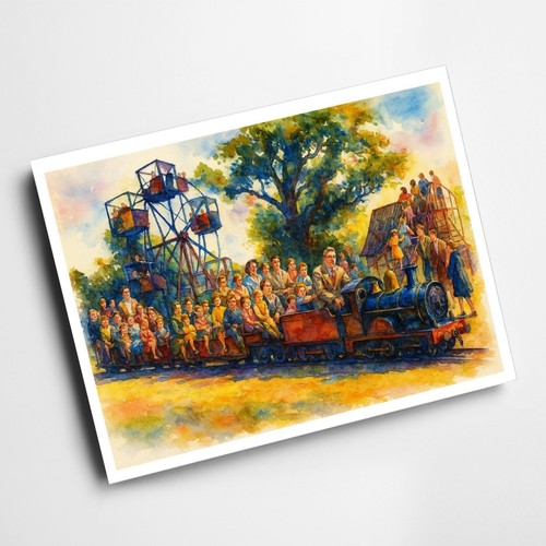 Print miniature train - miniature,