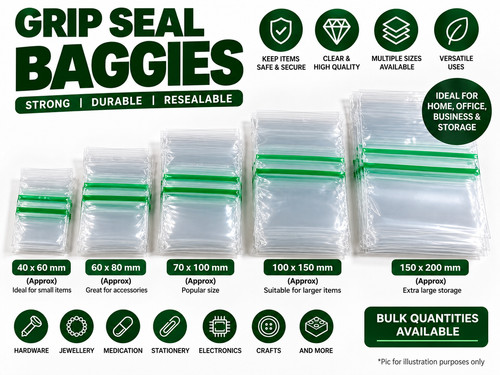 Grip seal bags clear - grip,