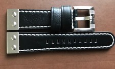Genuine TW Steel Leather Watch Strap & Buckle 22mm Black TWS5