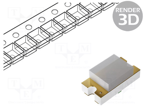 0402 6vdc led smd - smd, red