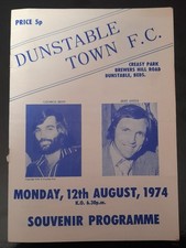 1974/75 Dunstable Town (G Best) v Cork Celtic programme