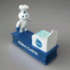 Pillsbury Cookies Dough Boy Cast Iron Money Box Mechanical Vintage TPG 1998