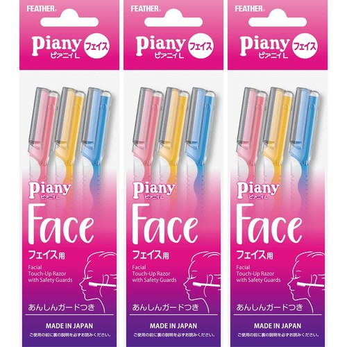 Feather piany face - face, razor