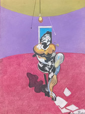 Francis Bacon Drawing on paper