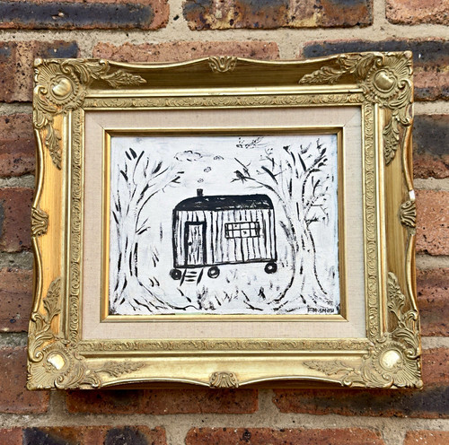 Original naive painting - , of
